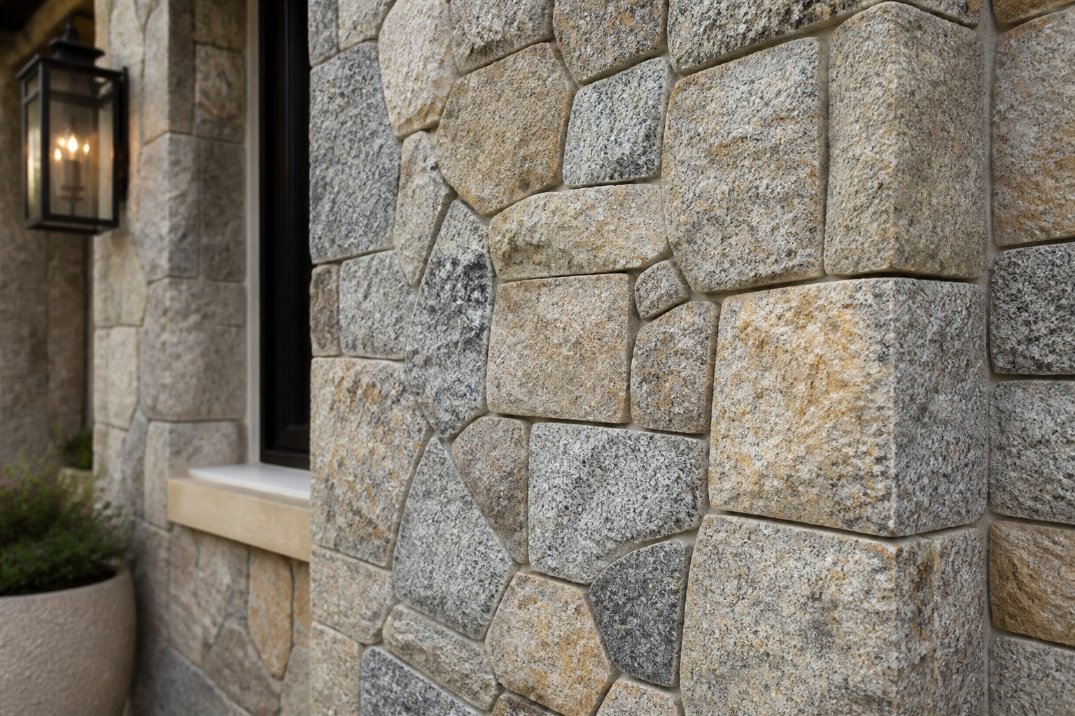 Concept: granite masonry detail